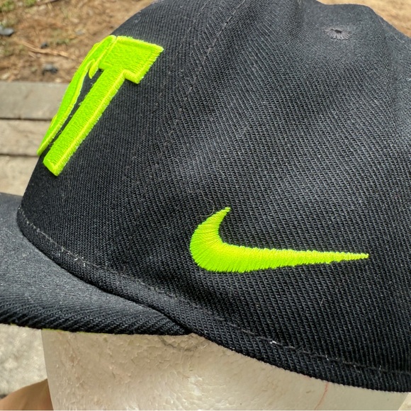 Nike Beast Snapback Hat Black Neon Green Streetwear Style - Picture 4 of 15